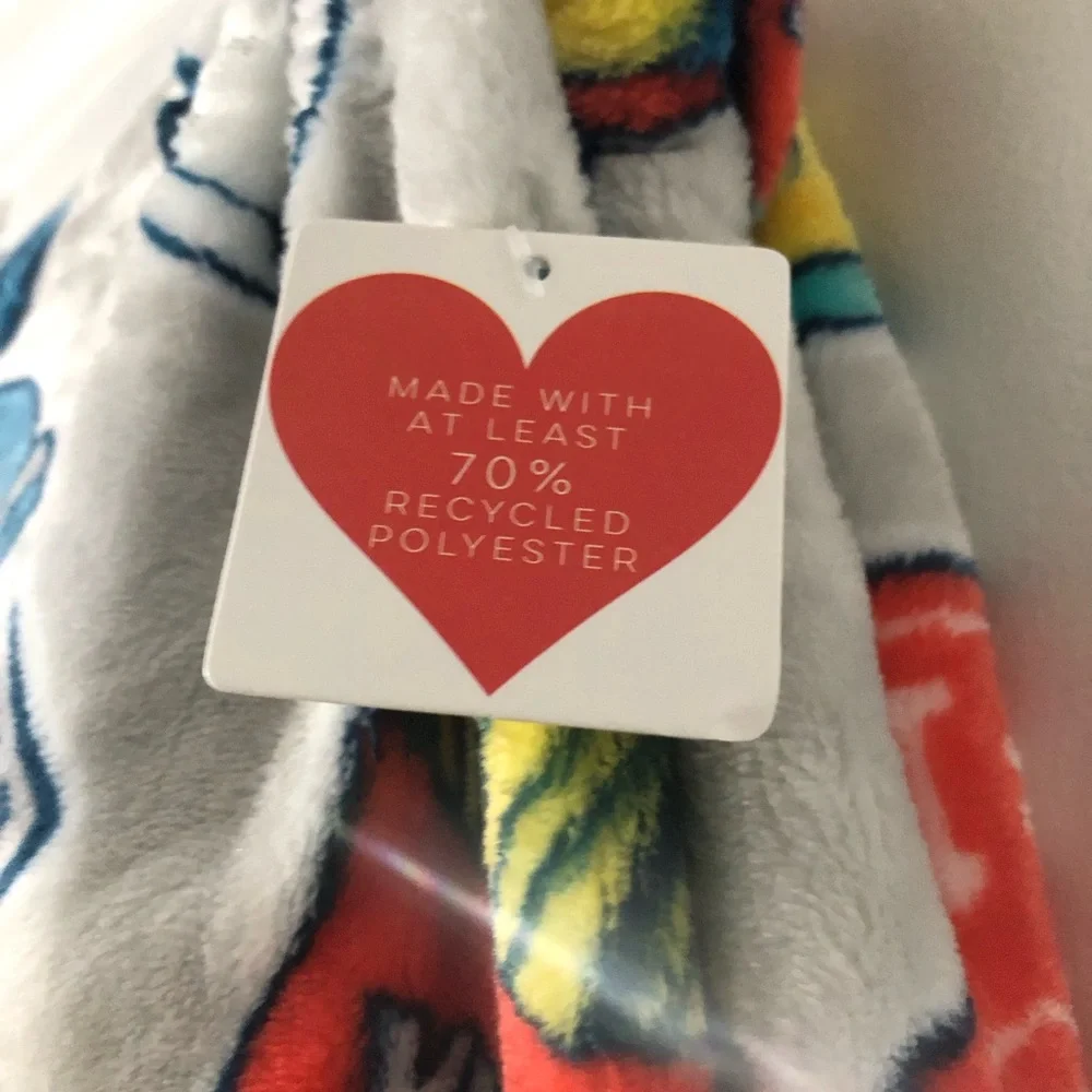 Colorful Novogratz Kids Decorative blanketThrow.50”X60”